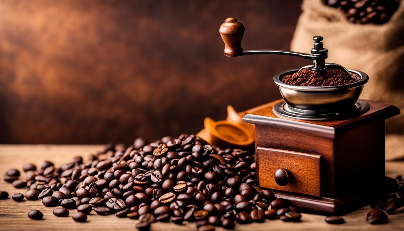 coffee beans and grinder coffee beans and grinder
